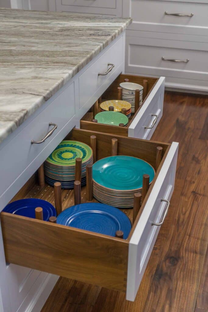 organized cabinets