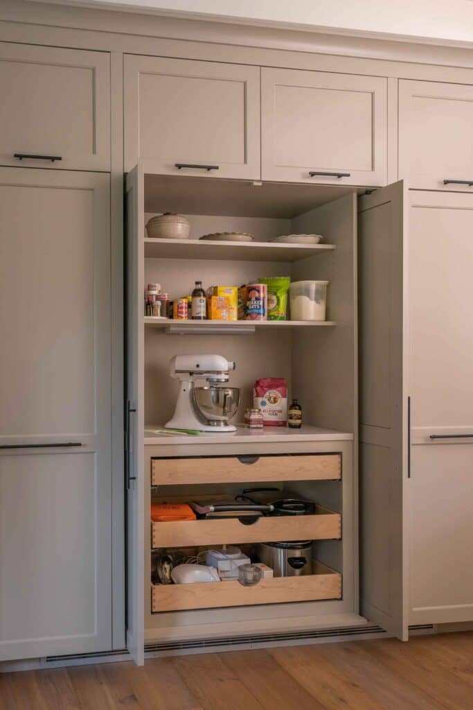 organized cabinets